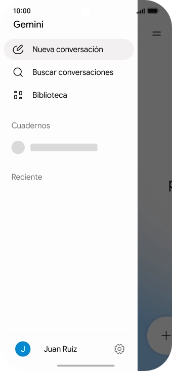 Pulsa el icono de perfil.