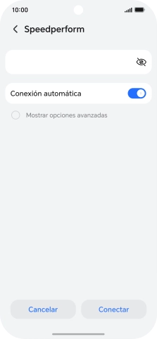 Introduce la contraseña de la red wifi y pulsa Conectar.