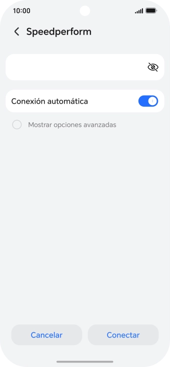 Introduce la contraseña de la red wifi y pulsa Conectar. Introduce la contraseña de la red wifi y pulsa Conectar.