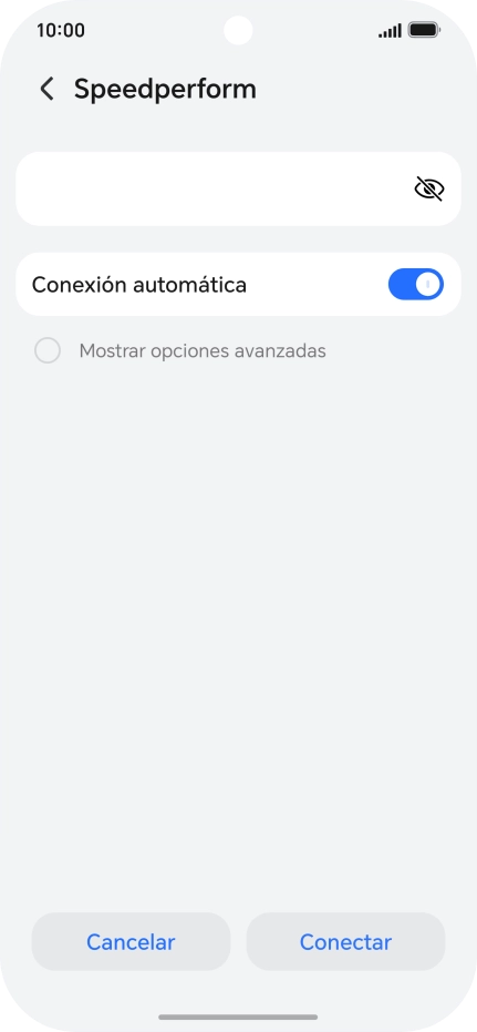 Introduce la contraseña de la red wifi y pulsa Conectar. Introduce la contraseña de la red wifi y pulsa Conectar.