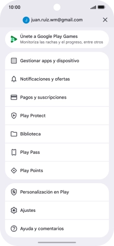 Pulsa Gestionar apps y dispositivo. Pulsa Gestionar apps y dispositivo.