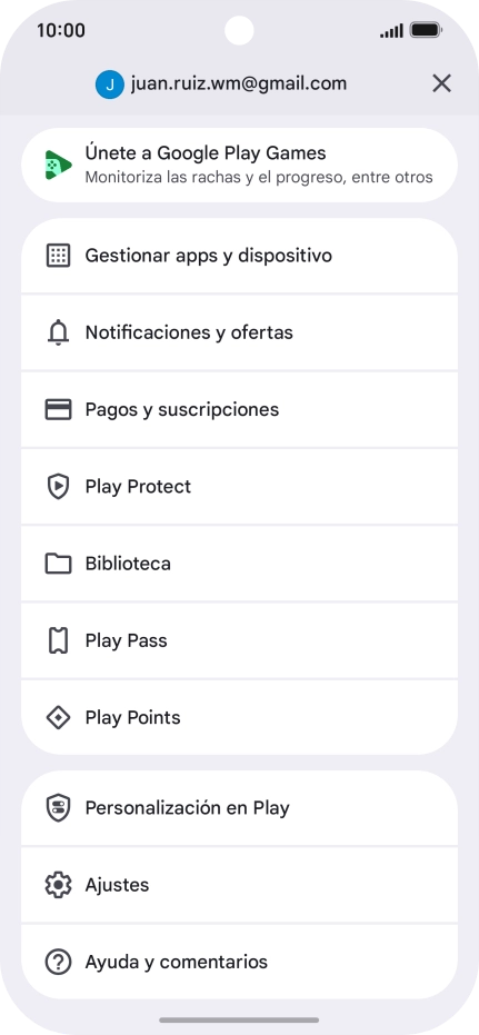Pulsa Gestionar apps y dispositivo. Pulsa Gestionar apps y dispositivo.