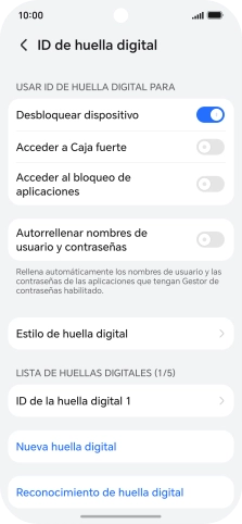 Pulsa el indicador junto a los ajustes deseados para activarlos o desactivarlos. Pulsa el indicador junto a los ajustes deseados para activarlos o desactivarlos.