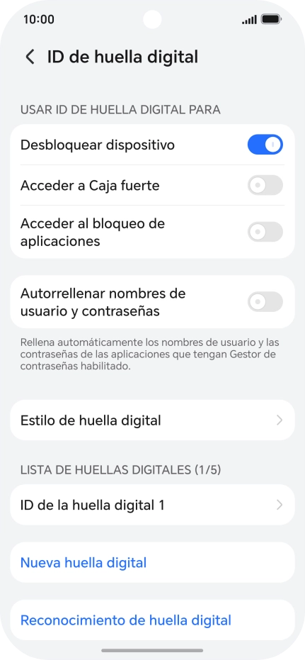 Pulsa el indicador junto a los ajustes deseados para activarlos o desactivarlos. Pulsa el indicador junto a los ajustes deseados para activarlos o desactivarlos.