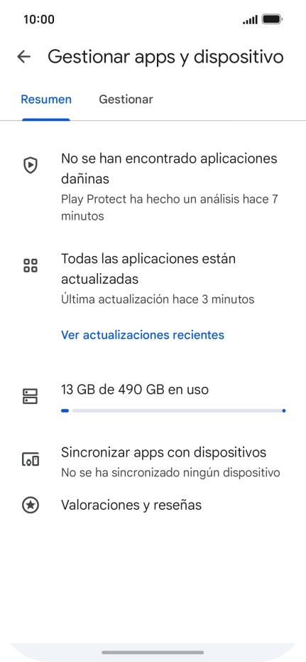 Pulsa Gestionar. Pulsa Gestionar.