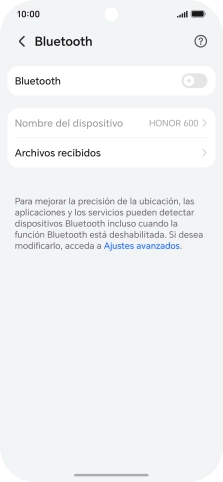 Pulsa el indicador junto a 