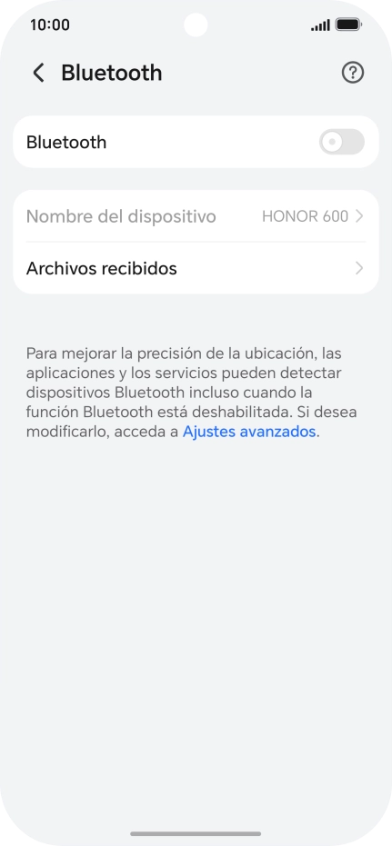 Pulsa el indicador junto a 