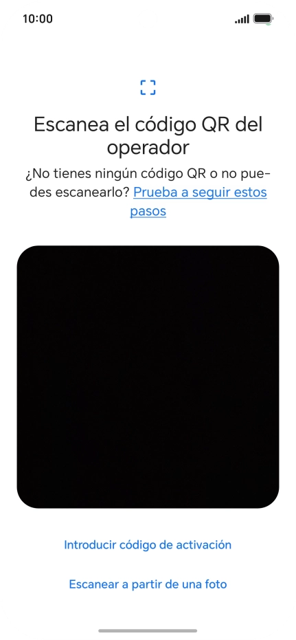 Coloca el código QR dentro del marco de la cámara del teléfono para escanearlo. Coloca el código QR dentro del marco de la cámara del teléfono para escanearlo.
