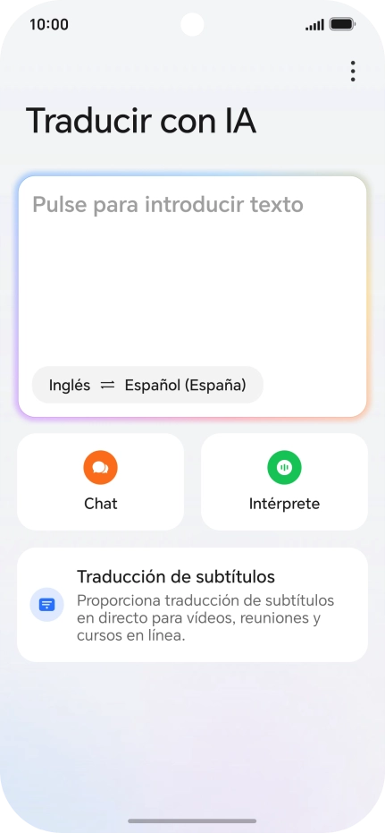 Sigue las indicaciones de la pantalla para seleccionar los ajustes de idioma deseados y utilizar la función. Sigue las indicaciones de la pantalla para seleccionar los ajustes de idioma deseados y utilizar la función.