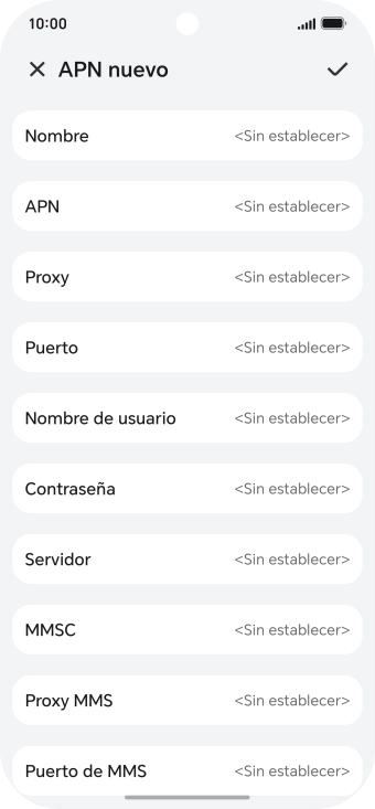 Pulsa Nombre.