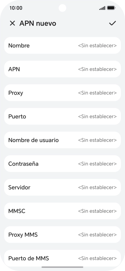 Pulsa Nombre.