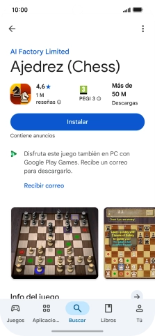 Pulsa Instalar y sigue las indicaciones de la pantalla para instalar la app. Pulsa Instalar y sigue las indicaciones de la pantalla para instalar la app.