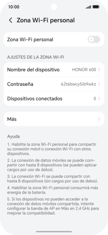 Pulsa Nombre del dispositivo e introduce el nombre deseado de la conexión wifi Pulsa Nombre del dispositivo e introduce el nombre deseado de la conexión wifi