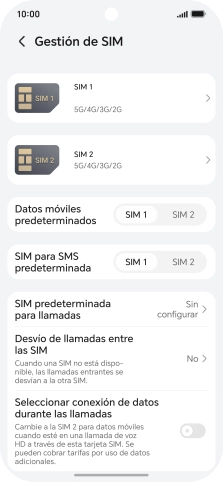 Pulsa la SIM de la línea móvil deseada. Pulsa la SIM de la línea móvil deseada.