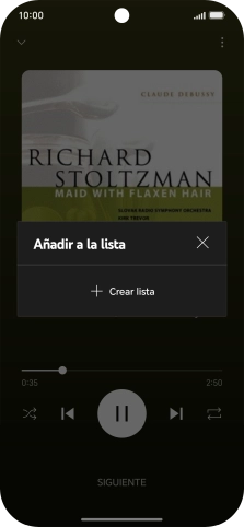 Pulsa Crear lista.