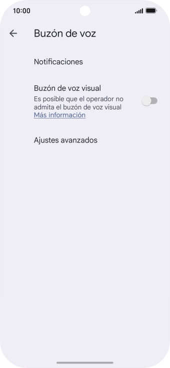 Pulsa Ajustes avanzados. Pulsa Ajustes avanzados.