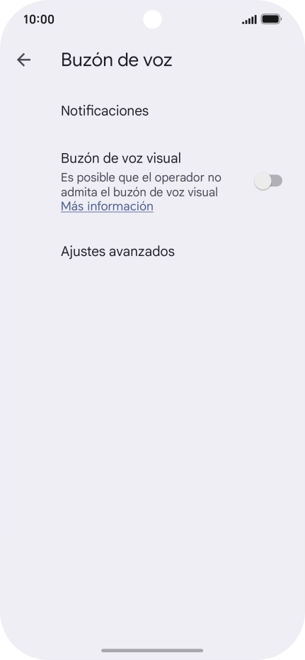 Pulsa Ajustes avanzados. Pulsa Ajustes avanzados.