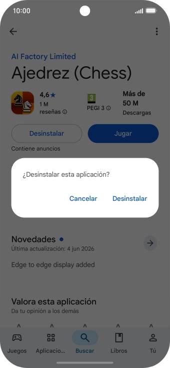 Pulsa Desinstalar. Pulsa Desinstalar.
