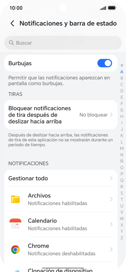 Pulsa Gestionar todo.
