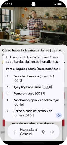 La respuesta de Gemini a tu pregunta se visualiza ahora en la pantalla.