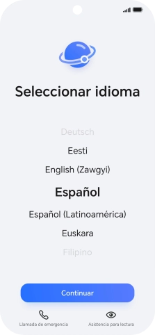 Pulsa el idioma deseado. Pulsa el idioma deseado.