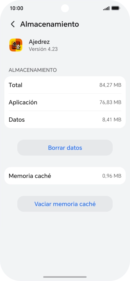 Pulsa Vaciar memoria caché. Pulsa Vaciar memoria caché.