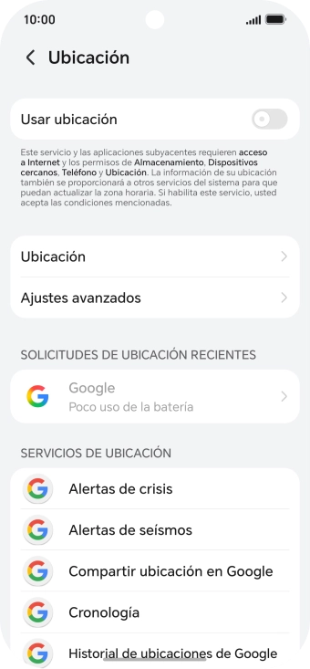 Pulsa el indicador junto a 