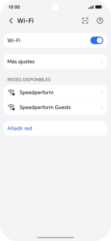 Pulsa la red wifi deseada.