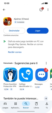 Desliza el dedo hacia arriba desde la parte inferior de la pantalla para terminar y volver a la pantalla de inicio. Desliza el dedo hacia arriba desde la parte inferior de la pantalla para terminar y volver a la pantalla de inicio.