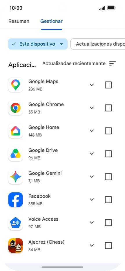 Pulsa la app deseada. Pulsa la app deseada.