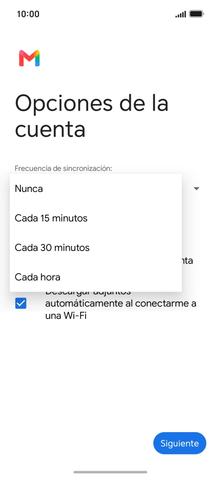 Pulsa el ajuste deseado. Pulsa el ajuste deseado.