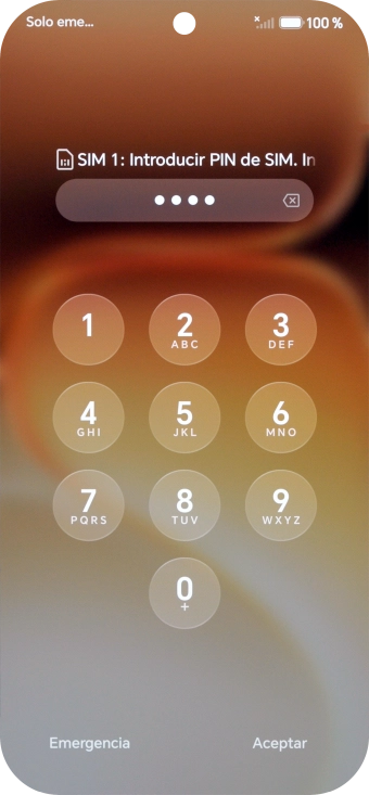 Si lo solicita el teléfono, introduce el código PIN y pulsa Aceptar. Si lo solicita el teléfono, introduce el código PIN y pulsa Aceptar.
