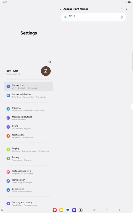 Press the add icon.