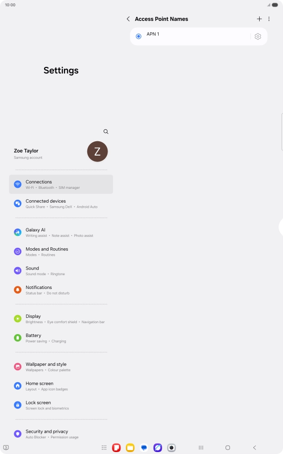 Press the add icon.