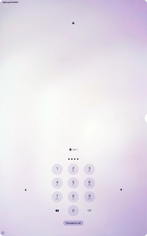 If your SIM is locked, key in your PIN and press OK.
