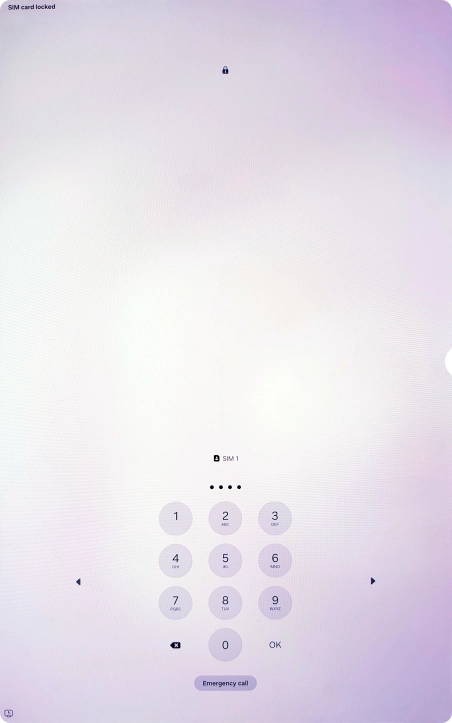 If your SIM is locked, key in your PIN and press OK.