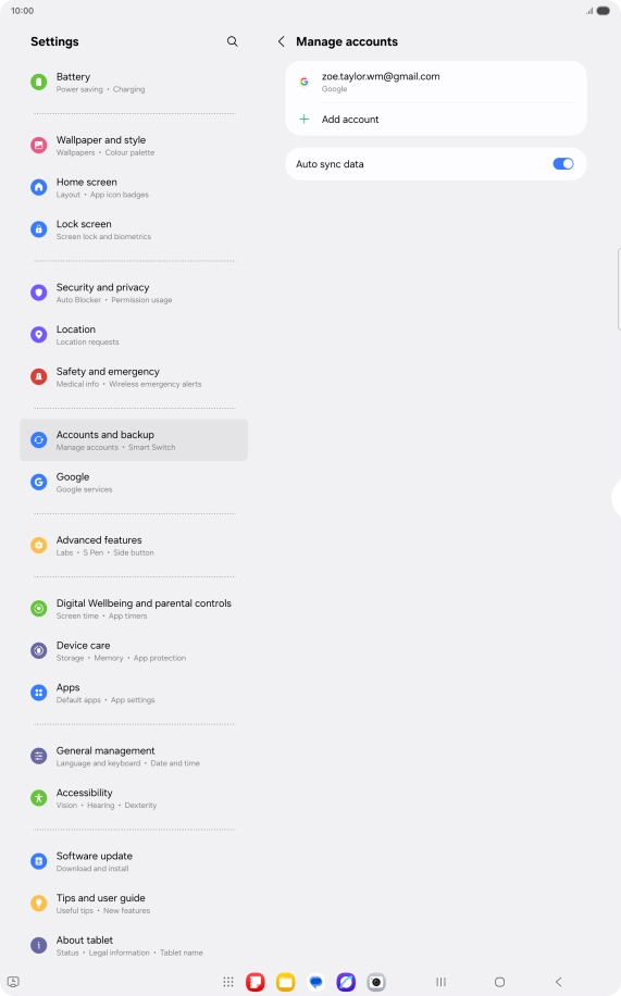 Press the Home key to return to the home screen.