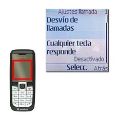 Vaya a Desvío de llamadas y pulse la tecla de navegación.