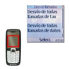 Elija uno de los siguientes tipos de desvío:Desvío de todas llamadas de dados