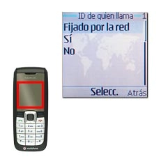 Elija uno de los ajustes siguientes:Fijado por la red