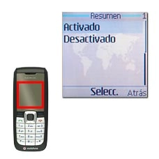 Elija Activado o Desactivado y pulse la tecla de navegación.El ajuste seleccionado se confirma en la pantalla.