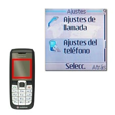 Vaya a Ajustes del teléfono y pulse la tecla de navegación.
