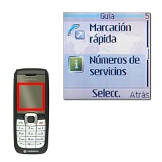 Vaya a Números de servicios y pulse la tecla de navegación.