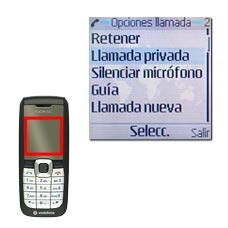 Vaya a Llamada privada y pulse la tecla de navegación.