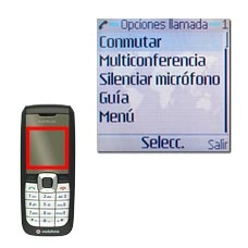 Vaya a Conmutar y pulse la tecla de navegación para saltar entre las dos conversaciones.Un auricular junto a una de las dos llamadas muestra cuál es la activa.