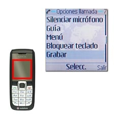 Vaya a Grabar y pulse la tecla de navegación.La grabación comienza.