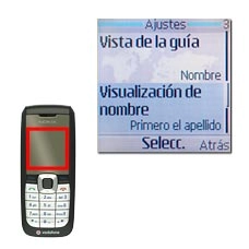 Vaya a Visualización de nombre y pulse la tecla de navegación.