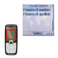 Elija Primero el nombre o Primero el apellido y pulse la tecla de navegación.