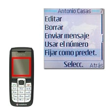 Vaya a Fijar como predet. y pulse la tecla de navegación.