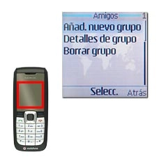 Vaya a Añad. nuevo grupo y pulse la tecla de navegación.